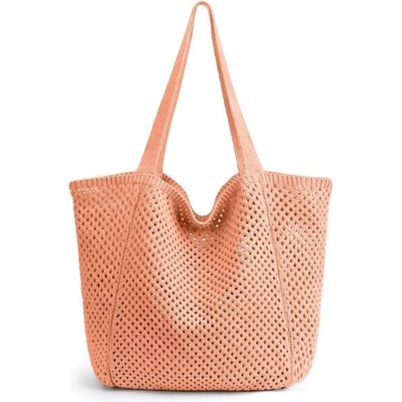 Crochet Beach Bag for Women – Boho Knit Tote with Vintage Aesthetic - Picture 7 of 7